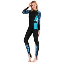 Full Body Scuba Rash Guard Lycra Dive Skin UV Swimwear Sport Skins for Men Women, Long Sleeve One Piece Front Zipper Wetsuit 2024 - buy cheap