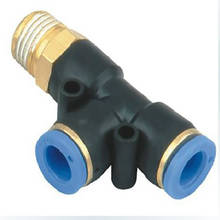 Free shipping 10Pcs PD16-04, Pneumatic 1/2" Thread 16mm One Touch Push In T Joint Quick Fittings 2024 - buy cheap
