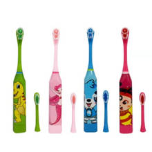 Children Electric Toothbrush Double-sided Tooth Brush Cartoon Pattern Electric Teeth Brush For Kids with 2pcs Replacement Head 2024 - buy cheap