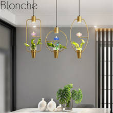 Creative Plant Pendant Lights Modern Skygarden Led Lamp Flower Pot Hanging Lamp Restaurant Living Room Bar Cafe Lighting Fixture 2024 - buy cheap