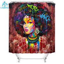 Cortina de banheiro estilo hip hop com grafite, cortina de banheiro em poliéster à prova d'água 2024 - compre barato
