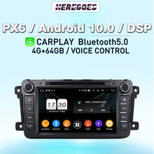 Reproductor multimedia con pantalla de 8 "y navegación GPS para Mazda, Radio de coche con reproductor DVD, Android 10, 8 núcleos, 4G LTE, Control por voz, para Mazda CX-9, CX9, 2012, 2013, 4GB + 128GB 2024 - compra barato