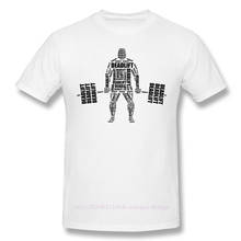 Мужская футболка с надписью «Deadlift», из чистого хлопка, в стиле Харадзюку 2024 - купить недорого