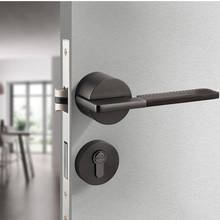 Modern Zinc Alloy Mute Door Lock Handle Bathroom Interior Door Knobs Lock Luxurious Anti-Theft Gate Lock Core Furniture Hardware 2024 - buy cheap