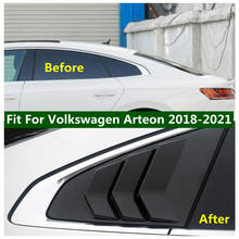 Auto Styling Rear Triangle Window Louver Vent Shutter Frame Garnish Cover Trim 2PCS Fit For Volkswagen Arteon 2018 - 2021 2024 - buy cheap