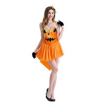 Женский карнавальный костюм тыквы для Хэллоуина, вечерние костюмы волшебницы для взрослых, карнавальный маскарадный костюм 2024 - купить недорого