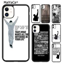 Maiyaca rocky balboa filme motivação caso de telefone para iphone se 6s 7 8 plus x xr xs 11 12 13 pro max samsung galaxy s9 s10 escudo 2024 - compre barato