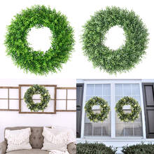 Guirnalda Artificial de hojas verdes para puerta Delantera, decoración de puerta de pared de granja, 17in 2024 - compra barato