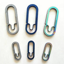 Portable Titanium Alloy Buckle Carabiner Keychain Key Ring Clip Snap Hook 2024 - buy cheap
