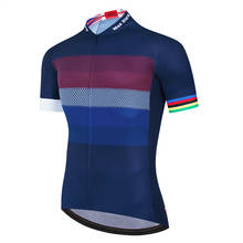 Camisas de ciclismo masculinas, camisa de manga curta, roupas de bicicleta para corrida, verão, novo, ru 2024 - compre barato