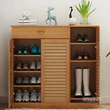 Mutifunctional Wood Shoe Cabinet MutiLayer Shoe Storage Cabinet Modern Simple Household Living Room Doorway Storage Cabinet 2024 - buy cheap