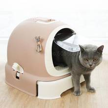 Machine Cat Litter Basin Fully Enclosed Cat Toilet Oversize Deodorizing, Anti-splashing And Deodorizing Articles Oversize Cat Po 2024 - buy cheap