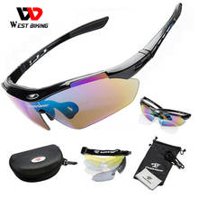 Óculos west biking para ciclismo, óculos esportivos antiembaçante e polarizado para mountain bike 2024 - compre barato