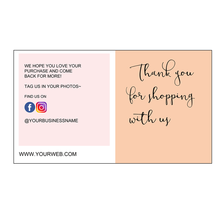 Media Social Cards Small Business Thank You Insert card ADD YOUR LOGO  Shop Packaging Card  Insert Card  ADD YOUR LOGO 2024 - buy cheap