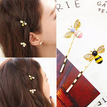 Cartoon Hair Clip Hairpin Women Chic Bee Barrette Hair Ornaments Hair Accessories 2024 - buy cheap