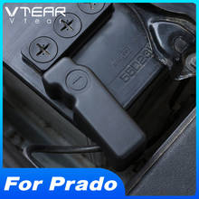 Vtear For Toyota LAND CRUISER Prado 150 Car negative electrode cover decoration Battery Anti-leakage trim accessories parts 2020 2024 - buy cheap