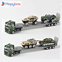 Alloy Car Transporter 1:64 army truck with cars vehicles alloy metal model car carrier  toy gift collection 2024 - buy cheap