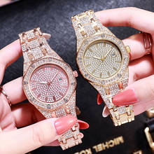 Relógios de luxo para mulheres, relógio de pulso dourado, único, presente para mulheres 2024 - compre barato