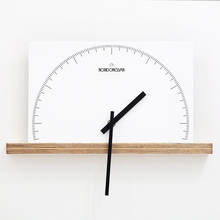 Modern Design Wall Watch Mechanism Creative Wood Home Decor Wall Clock Silent Living Room Bedroom Fan-shaped Clock Needle 2024 - buy cheap