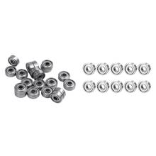 Rodamientos de bolas radiales Blindados de acero al carbono, rodamientos de bolas de ranura profunda y 10 rodamientos de Shiel 604ZZ 4X12, 4mm x 13mm x 5mm, 624ZZ, 20 Uds. 2024 - compra barato