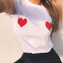 Sexy T Shirt Women Funny Tops Casual Fashion Print Boobs T-shirt Female O Neck Loose Tshirt Camisetas Mujer 2024 - buy cheap
