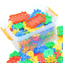 Crianças DIY Brinquedos Educativos para Crianças Tijolos Conjuntos de Blocos de Construção de Brinquedos de Desktop Clássico Da Cidade de Criador Colorido Presente 2024 - compre barato