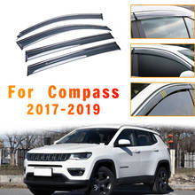 Для Jeep Compass 2017 2018 2019 окна защита от дождя, дефлектор гвардии стайлинга автомобилей Авто аксессуары солнцезащитный козырек тенты 2024 - купить недорого