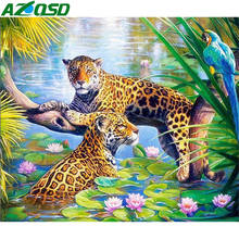 AZQSD Kits completos diamante pintura mosaico bordado Animal diamante Pantalla Completa costura foto de diamantes de imitación a casa Decoración 2024 - compra barato
