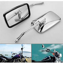 Большие Зеркала harley для боковых зеркал harley-davidson, мотоциклетное зеркало заднего вида 10 мм, запчасти для мотоциклов yamaha honda suzuki 2024 - купить недорого