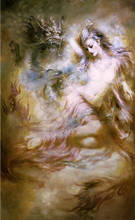 Oil painting China fairy Kwan-yin & dragon 24x36100% hand painted oil painting shipping free 2024 - купить недорого