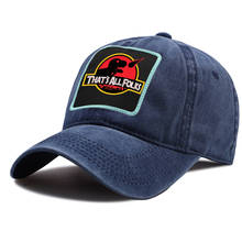 That's all folks Dinosaur Park Baseball Caps Men Snapback Hat Baseball Hip Hop Women Cap Outdoor Fashion Jurassic Design Hats 2024 - buy cheap