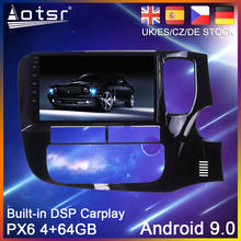 Kit multimídia automotivo com android 9 px6, 64 gb, dvd player, navegação gps, para mitsubishi outlander rhd 2014-2018 unidade multimídia com player 2024 - compre barato