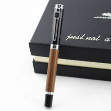 JINHAO металлическая + деревянная Роскошная шариковая ручка серебряный зажим черные чернила авторучки для офиса деловая шариковая авторучка 2024 - купить недорого