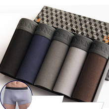 5Pcs/lot Men Underwear Cotton Boxer Men Underpants Comfortable Breathable Men's Panties Underwear Trunk  Boxershorts Man Boxer 2024 - buy cheap