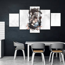 5 Piece HD Cartoon Swordsman Anime Picture Demon Slayer Ghost Team Comics Art Wall Decor Paintings Home Decor 2024 - buy cheap
