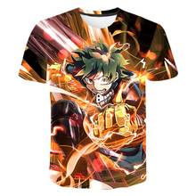 Camisetas de algodón con estampado 3D para hombres, mujeres y niños, camisetas informales de My Hero Academia, Boku No Hero Academia, niño y niña, ropa de calle de verano 2024 - compra barato