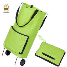 Beibaobao-bolsa portátil plegable para la compra de verduras, bolso para la compra con ruedas 2024 - compra barato