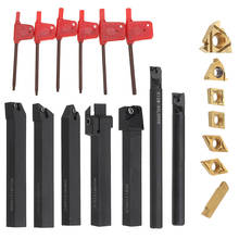 ALLSOME 7pcs 7pcs 12mm Shank Lathe Boring Bar Turning Tool Holder Set With Carbide Inserts 2024 - buy cheap