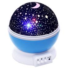 LED Starry Sky Night Light Planet Magic Projector Earth Universe LED Lamp Colorful Rotate Flashing Star Home Decor Kid's Gift 2024 - buy cheap