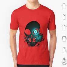 Sans nas sombras-undertale t camisa diy algodão tamanho grande S-6xl sem esqueleto ossos da morte sob conto undertale papiro azul 2024 - compre barato