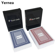 Hot 2 Sets / Lot  Baccarat Smooth Waterproof Texas Hold'em Poker Club PVC Plastic Poker Card Game Pokers 2.48*3.46inch Yernea 2024 - buy cheap