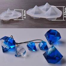 Molde de silicone em formato de diamante, confecção de joias, faça você mesmo, ferramenta de molde de artesanato de resina 2024 - compre barato