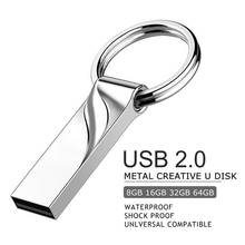 Metal Pen Drive 2.0 Pendrive 32GB Usb Flash Drive 128GB Cle Usb Memory Stick 64GB Flash Usb Stick 16GB 8GB High Speed Flash Disk 2024 - buy cheap