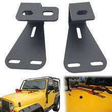 Soporte de montaje para capó todoterreno, montaje de gato de alta elevación, compatible con Jeep Wrangler YJ CJ TJ 1944-2006, 2 uds. 2024 - compra barato