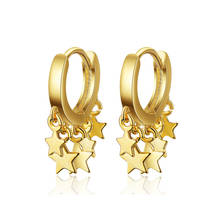 Everoyal Lady Silver 925 Earrings For Women Jewelry Cute Star Gold Girls Hoop Earrings For Lady Princess Accessories Latest 2024 - buy cheap