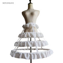 Hollow Out Underskirt Petticoat 3 Hoops 50 cm Length Women Crinoline Slip For Short A Line Dress Jupon Femme cancan para vestido 2024 - buy cheap