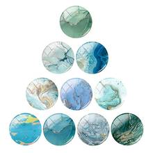 TAFREE Color Background Marble Pattern 12/15/16/18/20/25/30 mm Glass Cabochons Dome Flat Back DIY Jewelry Findings Making WL318 2024 - buy cheap