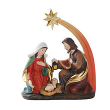 Belen de navidad statues et sculptures Holy Family Statue Gift home Decoration Christ jesus figurine Catholic Religious Jewelry 2024 - buy cheap