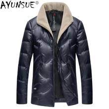 AYUNSUE Men's Down Jacket Men Clothing Fashion Winter Coat 100% Wool Fur Collar Clothes Warm Waterproof Down Jackets Ropa LXR628 2024 - buy cheap