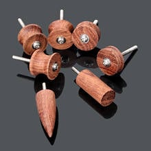 7pcs Leather Grinding Tool Electric Polishing Machine Bit Leather craft Edge Arch Groove Slicker Kit Sandalwood Head Burnisher 2024 - buy cheap